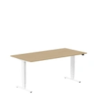 Höj och sänkbart skrivbord, 1600x800mm, ek/vit