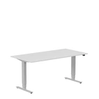 Höj och sänkbart skrivbord, 1600x800mm, ljusgrå/silver