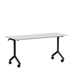 Fällbart bord, Tilt, 1600 x 600mm, ljusgrå laminat/svart