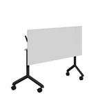 Fällbart bord, Tilt, 1600 x 600mm, ljusgrå laminat/svart
