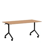 Fällbart bord, Tilt, 1600 x 800mm, boklaminat/svart