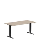 Höj och sänkbart skrivbord, 1600x800mm, vit ask/svart