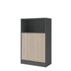 Skåp bok 2x skjutdörrar/1x öppet, 805 x 1325mm