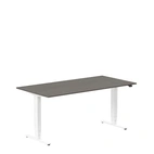 Höj och sänkbart skrivbord, 1600x800mm, mörk ask/vit