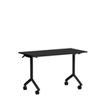 Fällbart bord, Tilt, 1200 x 600mm, svart laminat/svart
