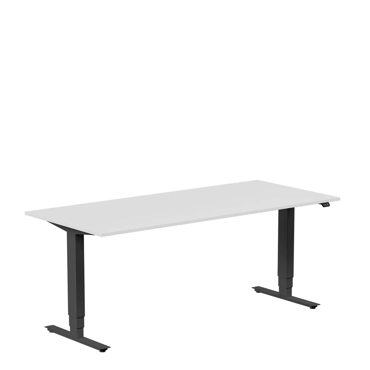 Höj och sänkbart skrivbord, 1800x800mm, ljusgrå/svart