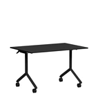 Fällbart bord, Tilt, 1400 x 800mm, svart laminat/svart
