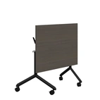 Fällbart bord Tilt, 1400x800mm, mörklaserad asklaminat/svart