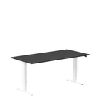 Höj och sänkbart skrivbord, 1600x800mm, svart/vit