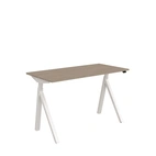Höj och sänkbart skrivbord, El, 1200x600 vit ask/vit