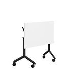 Fällbart bord, Tilt, 1200 x 600mm, vit laminat/svart
