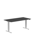 Höj och sänkbart skrivbord, 1600x800mm, svart/silver
