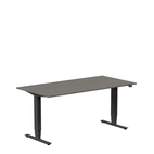 Höj och sänkbart skrivbord, 1600x800mm, mörk ask/svart