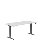 Höj och sänkbart skrivbord 1600x800mm uttag ljusgrå/antracit