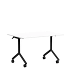 Fällbart bord, Tilt, 1400 x 800mm, vitlaminat/svart