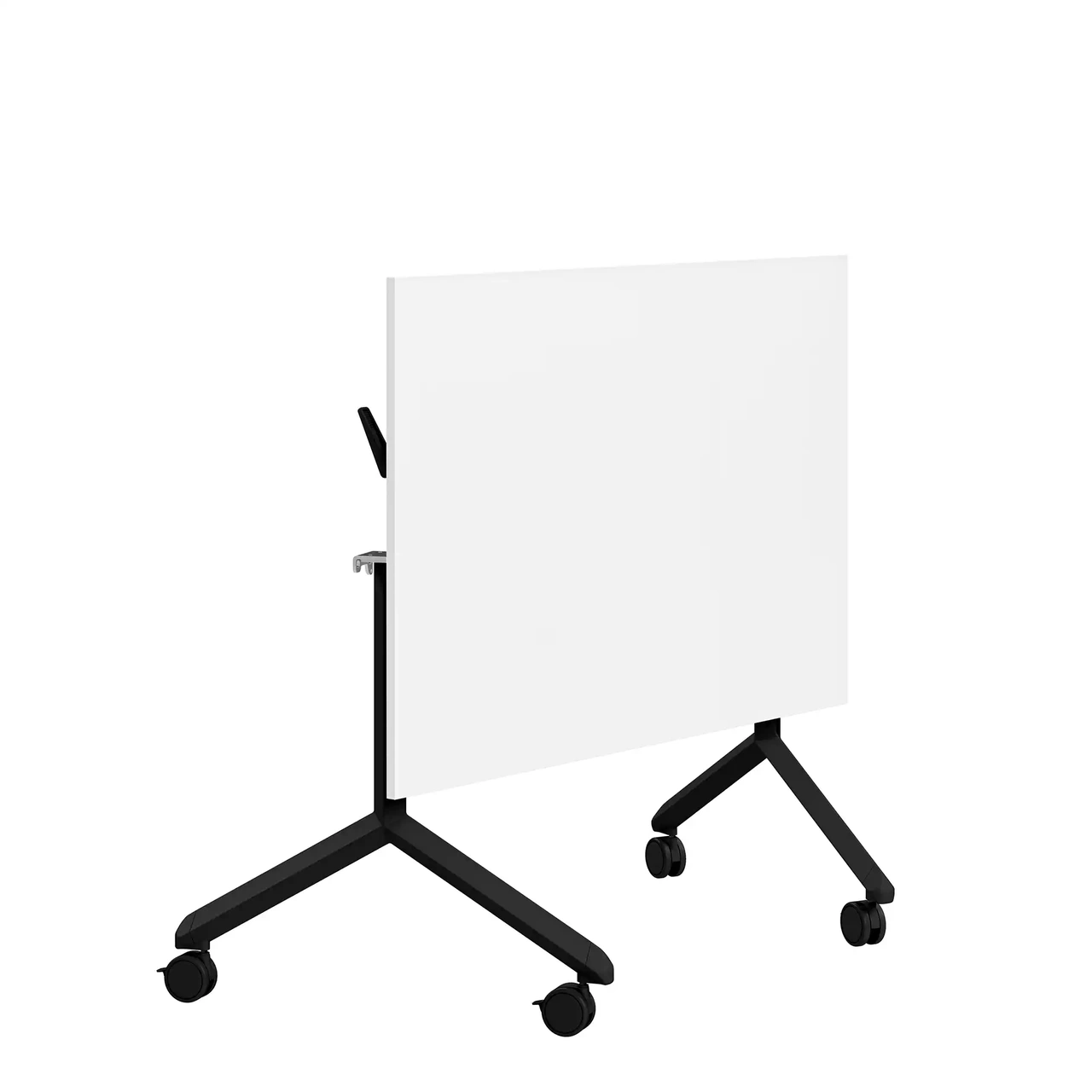 Fällbart bord, Tilt, 1400 x 800mm, vitlaminat/svart
