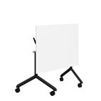 Fällbart bord, Tilt, 1400 x 800mm, vitlaminat/svart
