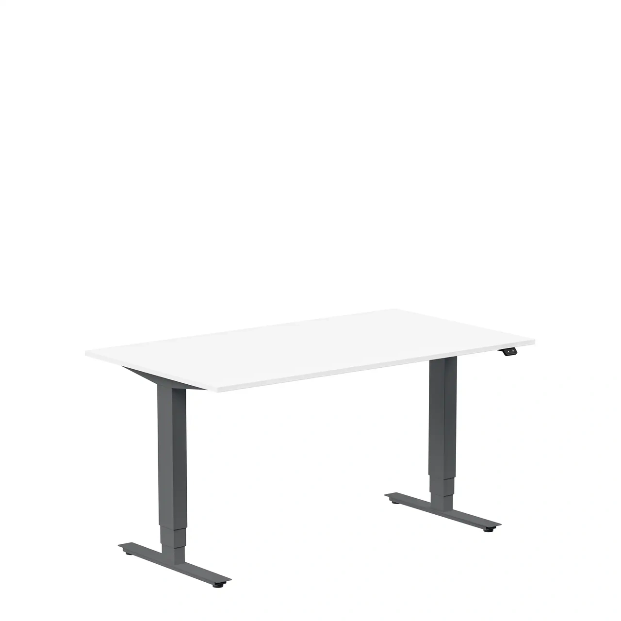 Höj och sänkbart skrivbord, 1400x800mm, vit/antracit