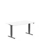 Höj och sänkbart skrivbord, 1400x800mm, vit/antracit