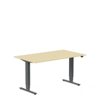 Höj och sänkbart skrivbord, 1400x800mm, björk/antracit