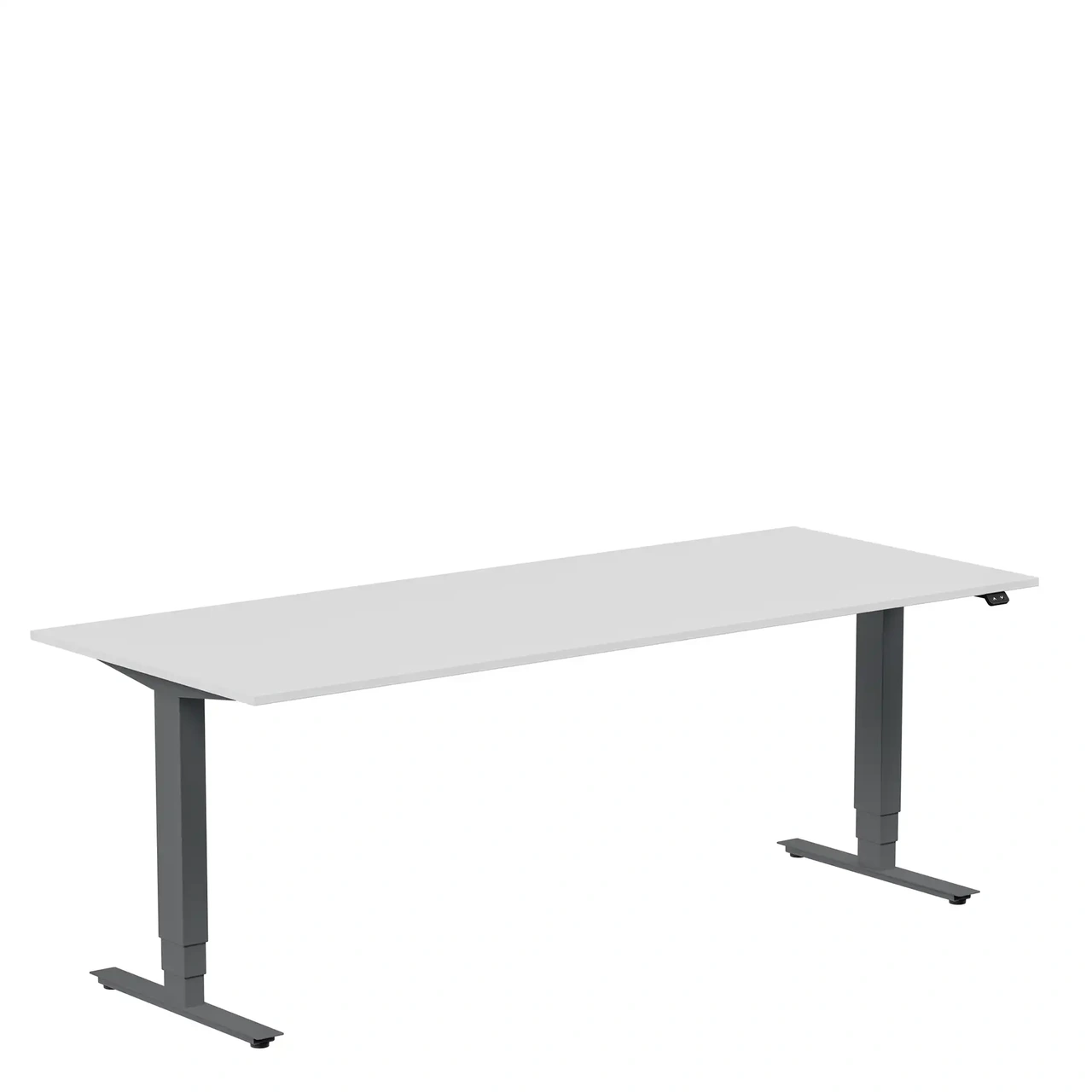 Höj och sänkbart skrivbord, 2000x800mm, ljusgrå/antracit