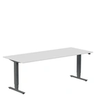 Höj och sänkbart skrivbord, 2000x800mm, ljusgrå/antracit