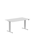 Höj och sänkbart skrivbord, 1400x800mm, ljusgrå/silver