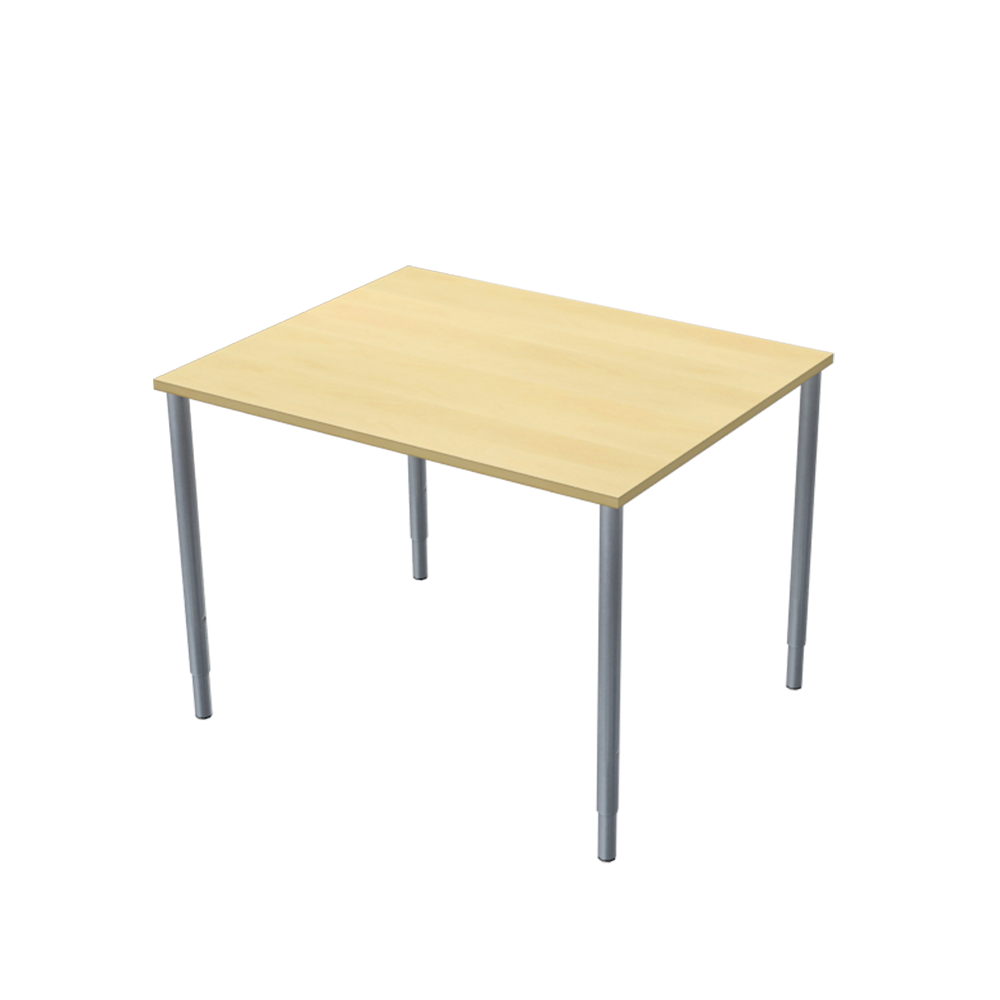 Bord, 1000 x 800mm, björklaminat-silver