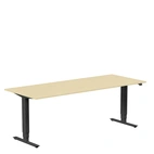 Höj och sänkbart skrivbord, 2000x800mm, björk/svart