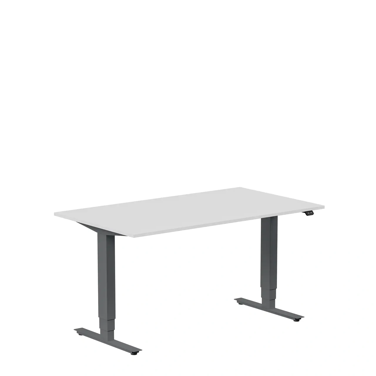 Höj och sänkbart skrivbord, 1400x800mm, ljusgrå/antracit