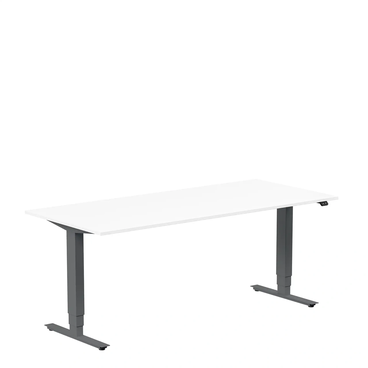 Höj och sänkbart skrivbord, 1800x800mm, vit/antracit
