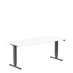 Höj och sänkbart skrivbord, 1800x800mm, vit/antracit
