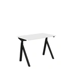 Höj och sänkbart skrivbord, El, 1000 x 600mm, vit/svart