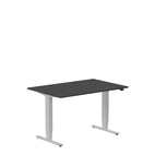 Höj och sänkbart skrivbord, 1200x600mm, svart/silver