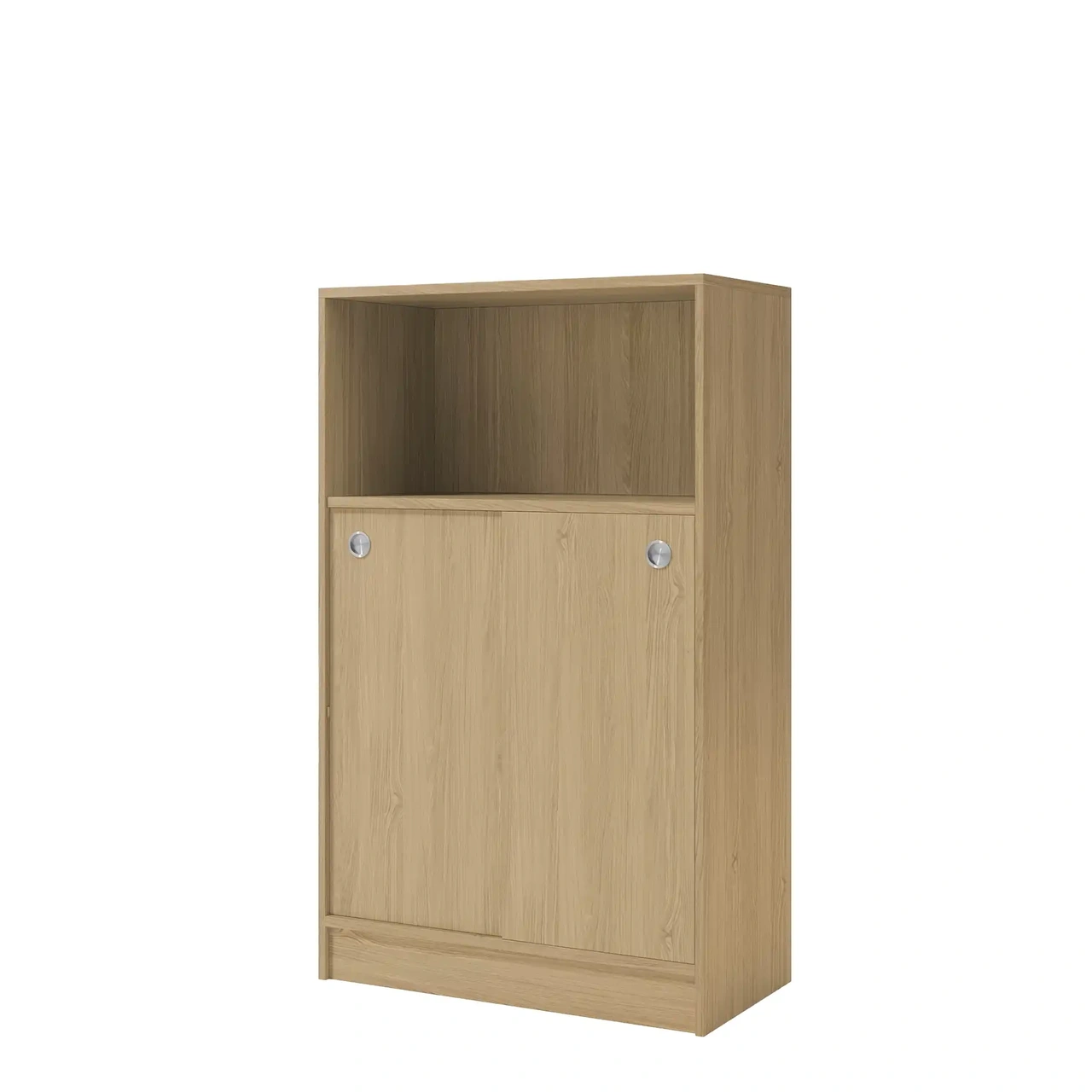 Skåp, ek, 2x skjutdörrar/1x öppet, 805 x 1325mm