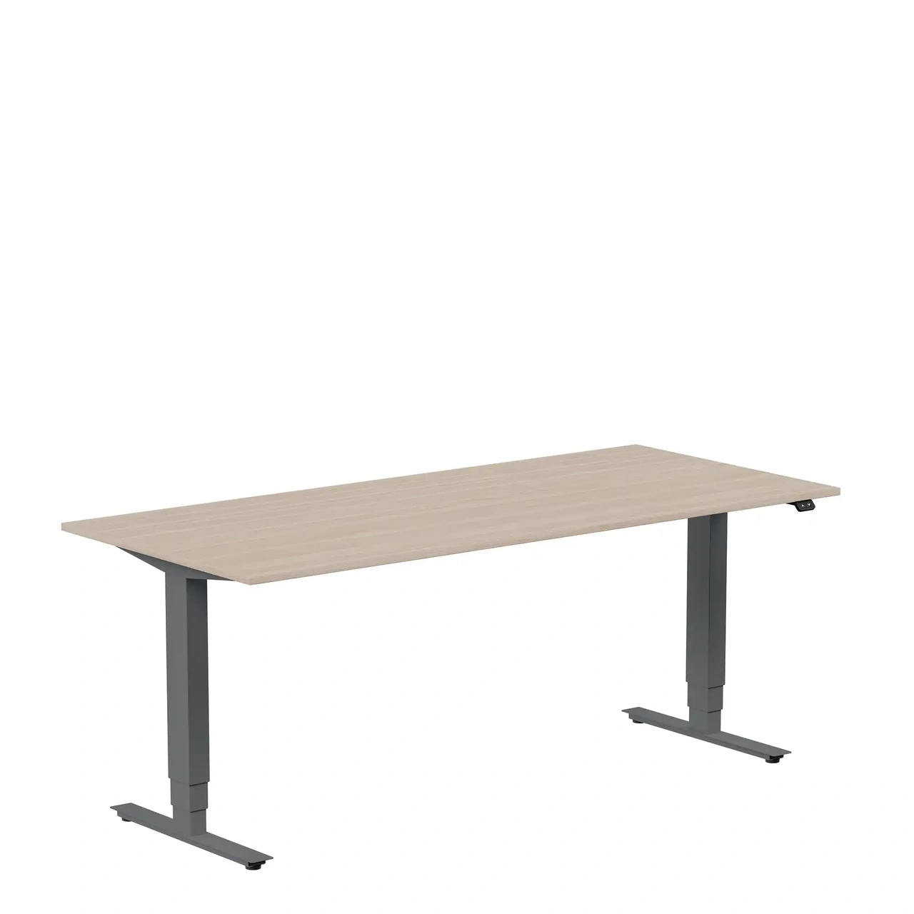 Höj och sänkbart skrivbord, 1800x800mm, vit ask/antracit