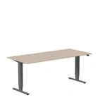 Höj och sänkbart skrivbord, 1800x800mm, vit ask/antracit