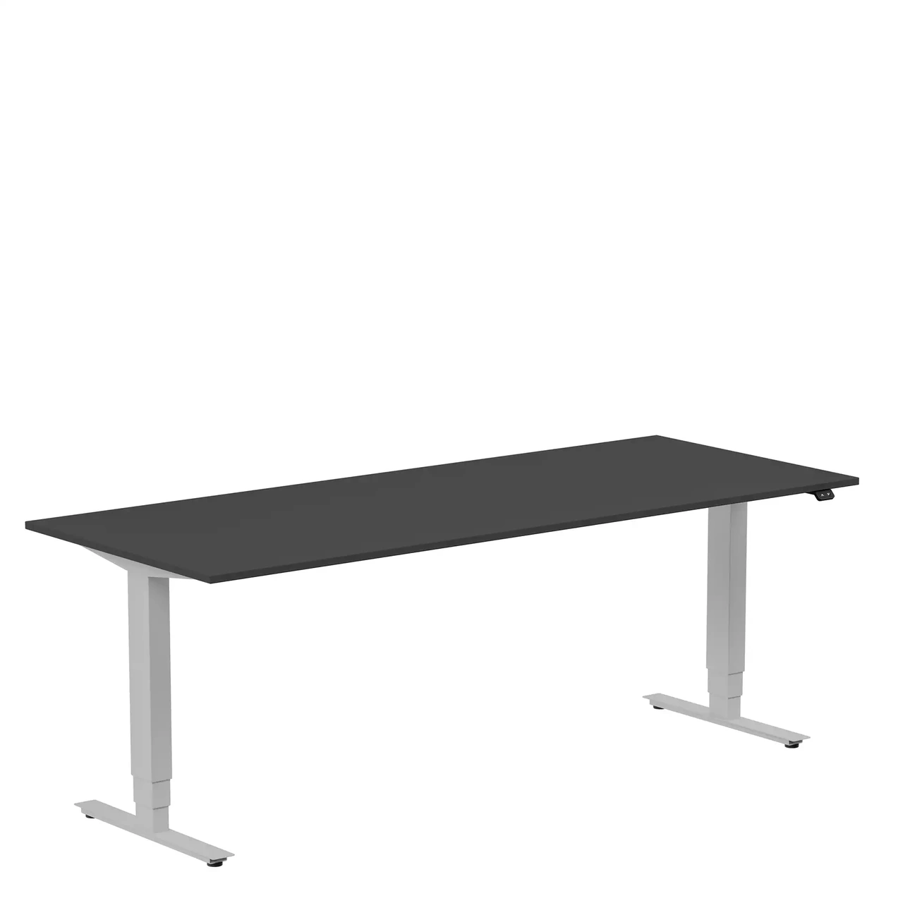 Höj och sänkbart skrivbord, 2000x800mm, svart/silver