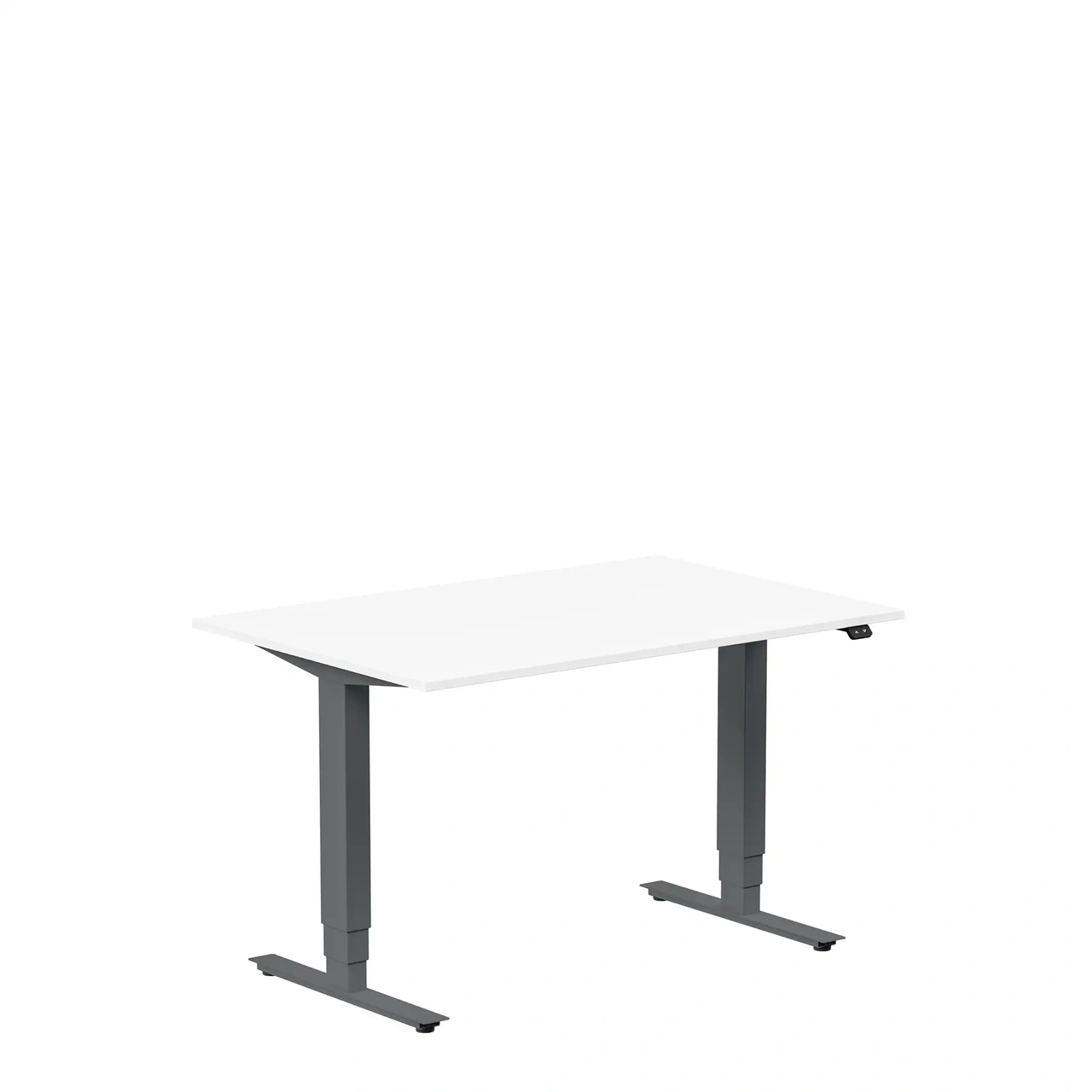 Höj och sänkbart skrivbord, 1200x800mm, vit/antracit