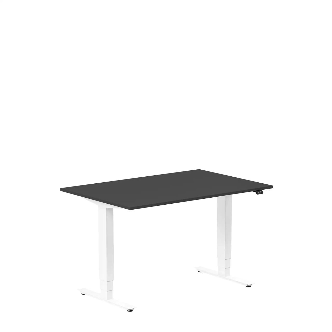 Höj och sänkbart skrivbord, 1200x800mm, svart/vit