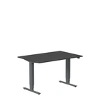 Höj och sänkbart skrivbord, 1200x600mm, svart/antracit