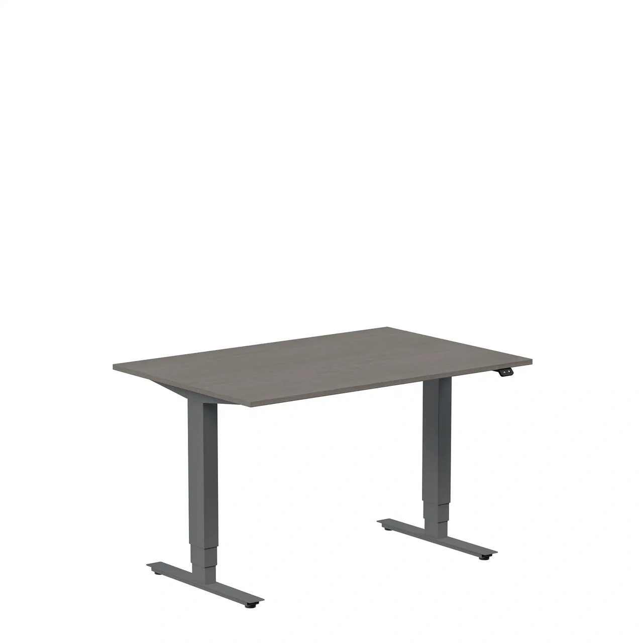 Höj och sänkbart skrivbord, 1200x600mm, mörk ask/antracit