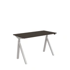 Höj och sänkbart skrivbord, El, 1200x600 mörk ask/silver