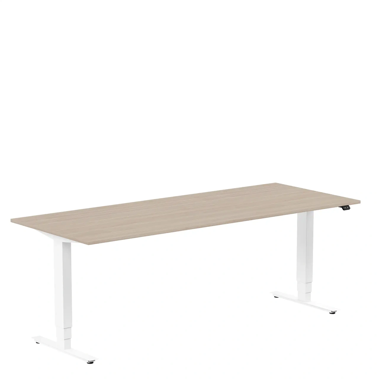 Höj och sänkbart skrivbord, 2000x800mm, vit ask/vit