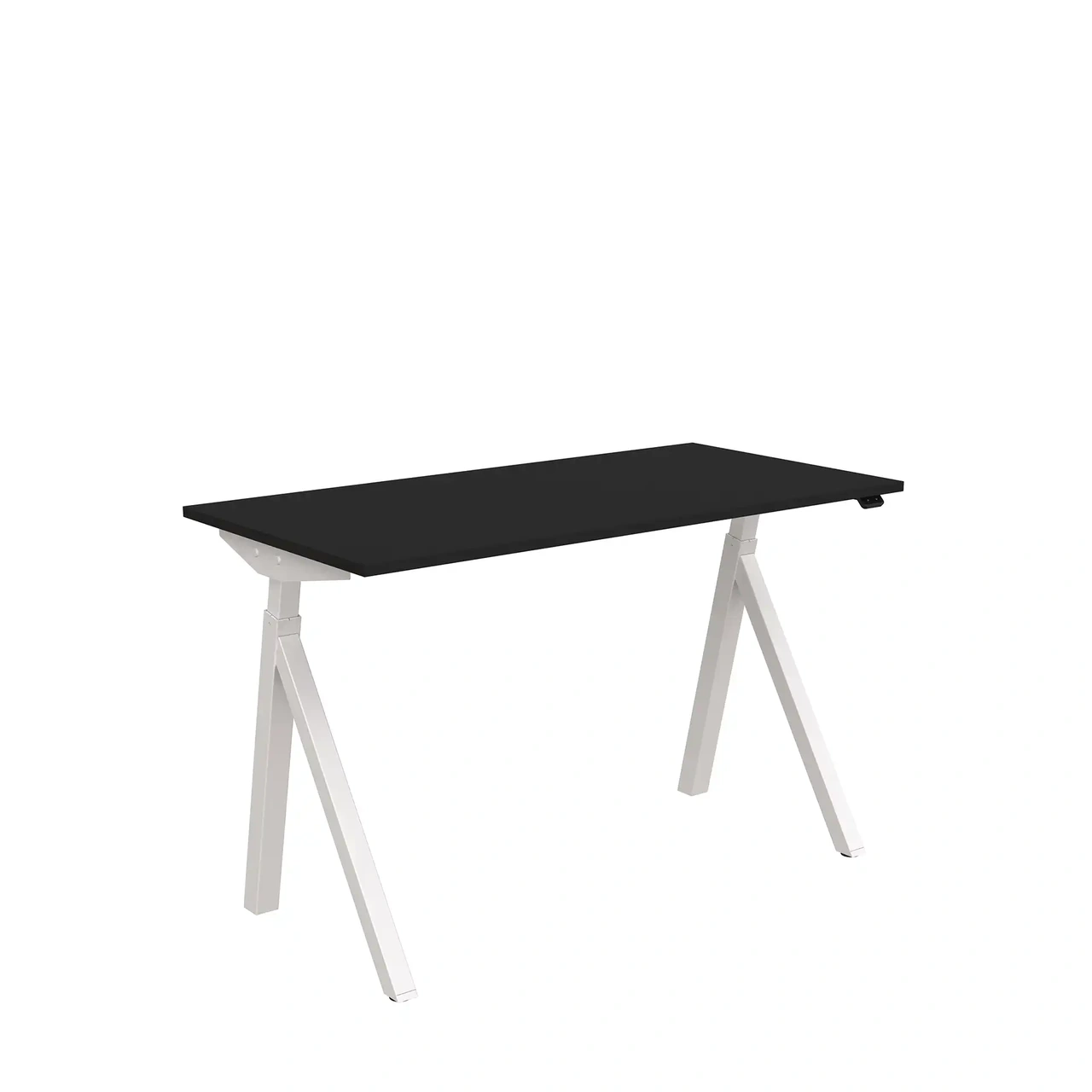 Höj och sänkbart skrivbord, El, 1200x600 svart/vit