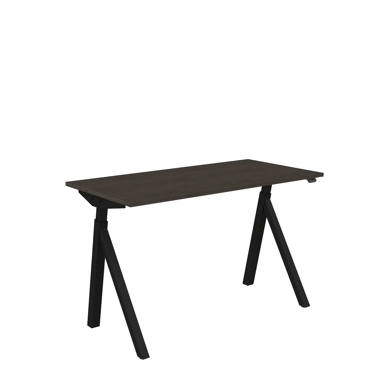 Höj och sänkbart skrivbord, El, 1200x600 mörk ask/svart