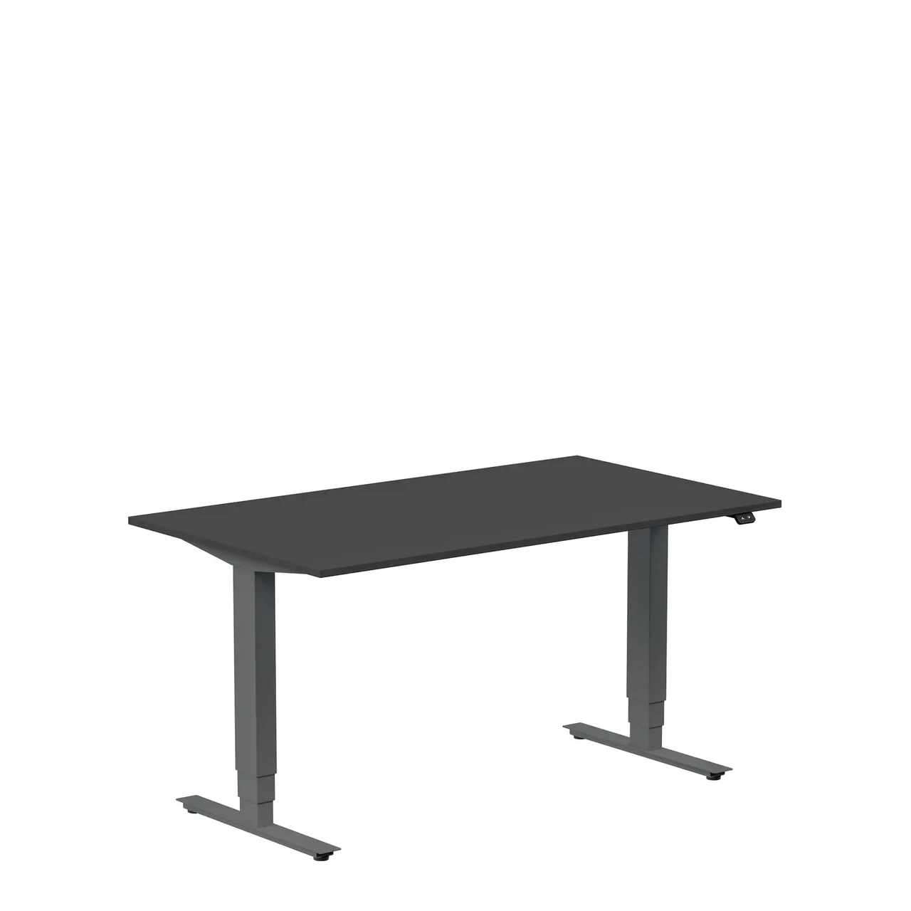 Höj och sänkbart skrivbord, 1400x800mm, svart/antracit