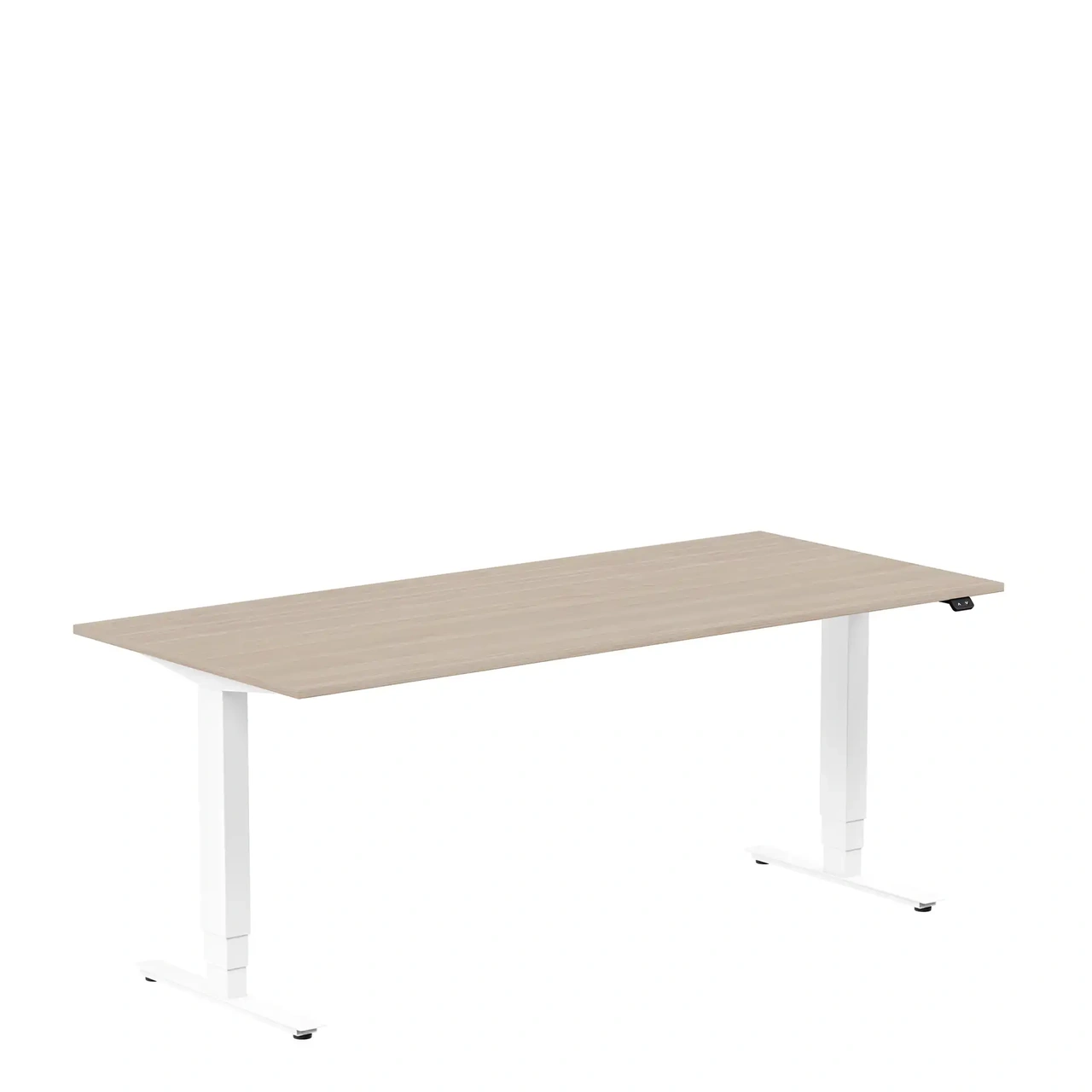 Höj och sänkbart skrivbord, 1800x800mm, vit ask/vit