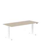 Höj och sänkbart skrivbord, 1800x800mm, vit ask/vit