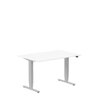 Höj och sänkbart skrivbord, 1200x800mm, vit/silver